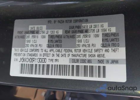 2024 Mazda Cx-90 3.3 Turbo Preferred Plus from USA, damaged, VIN JM3KKCHD6R1130830